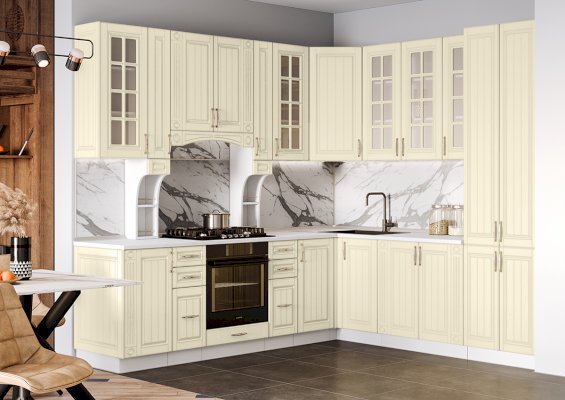 Модульная кухня Лондон Дуб Крем (Интерьер Центр)
